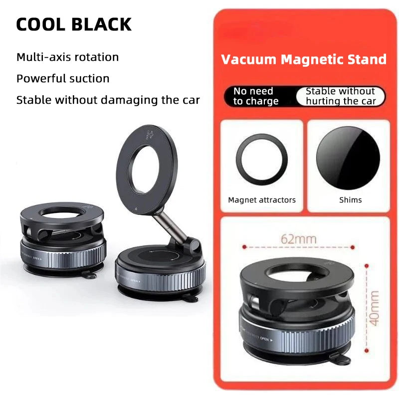 HOMEFISH K007 Magnetic Phone Holder｜Three-axis Rotation For Free Adjustment｜A Convenient Choice For Multiple Scenarios.